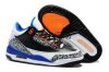 jordan 籃球鞋系列圖片 J3童鞋新品童鞋運動籃球豹紋款黑藍白桔