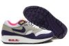 nike官方鞋子型錄 2013年反毛款AIR MAX87 新款女跑步鞋灰白紫粉