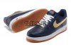 nike路跑2013  2013全掌氣墊Air Force 1 美森 空軍一號頭皮男子板鞋深藍色